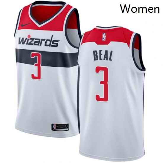 Womens Nike Washington Wizards 3 Bradley Beal Swingman White Home NBA Jersey Association Edition